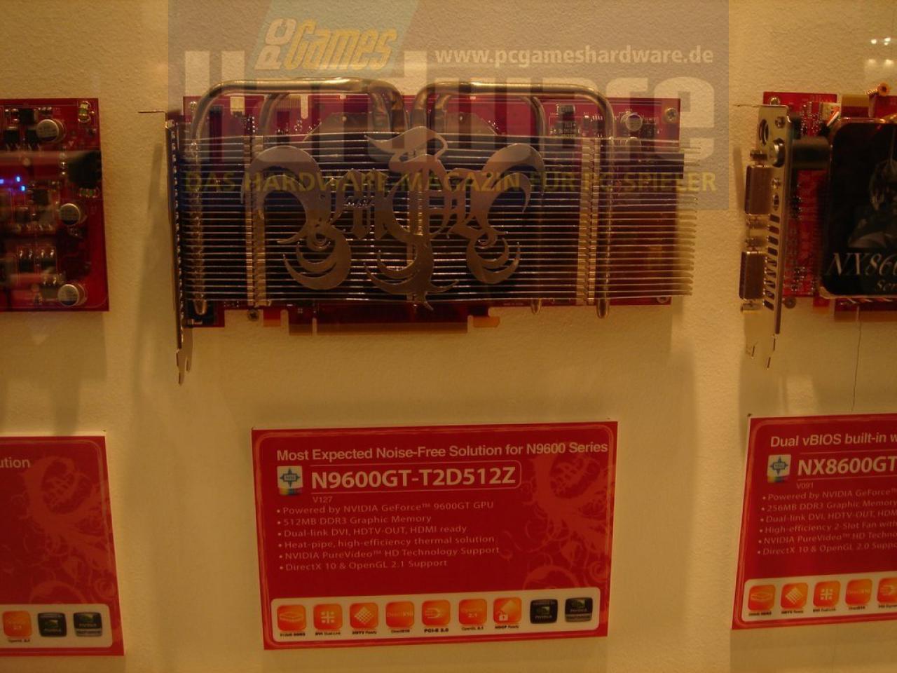 [03/03/2008] MSI Geforce 9600GT mit passiver Kühlung (Bild: PCGH)