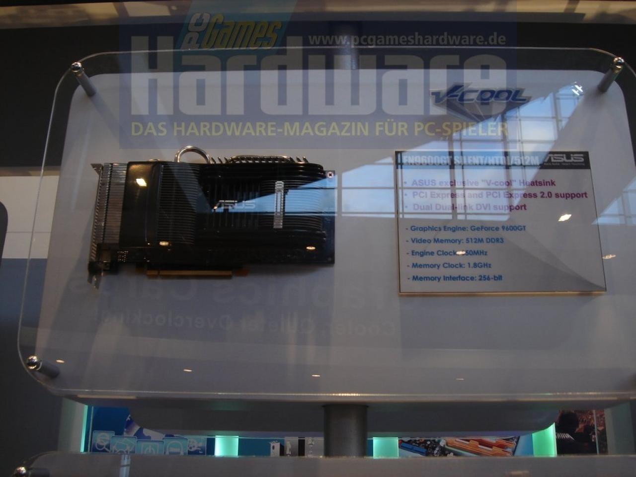 [03/03/2008] Asus Geforce 9600GT ebenfalls mit passiver Kühlung (Bild: PCGH)