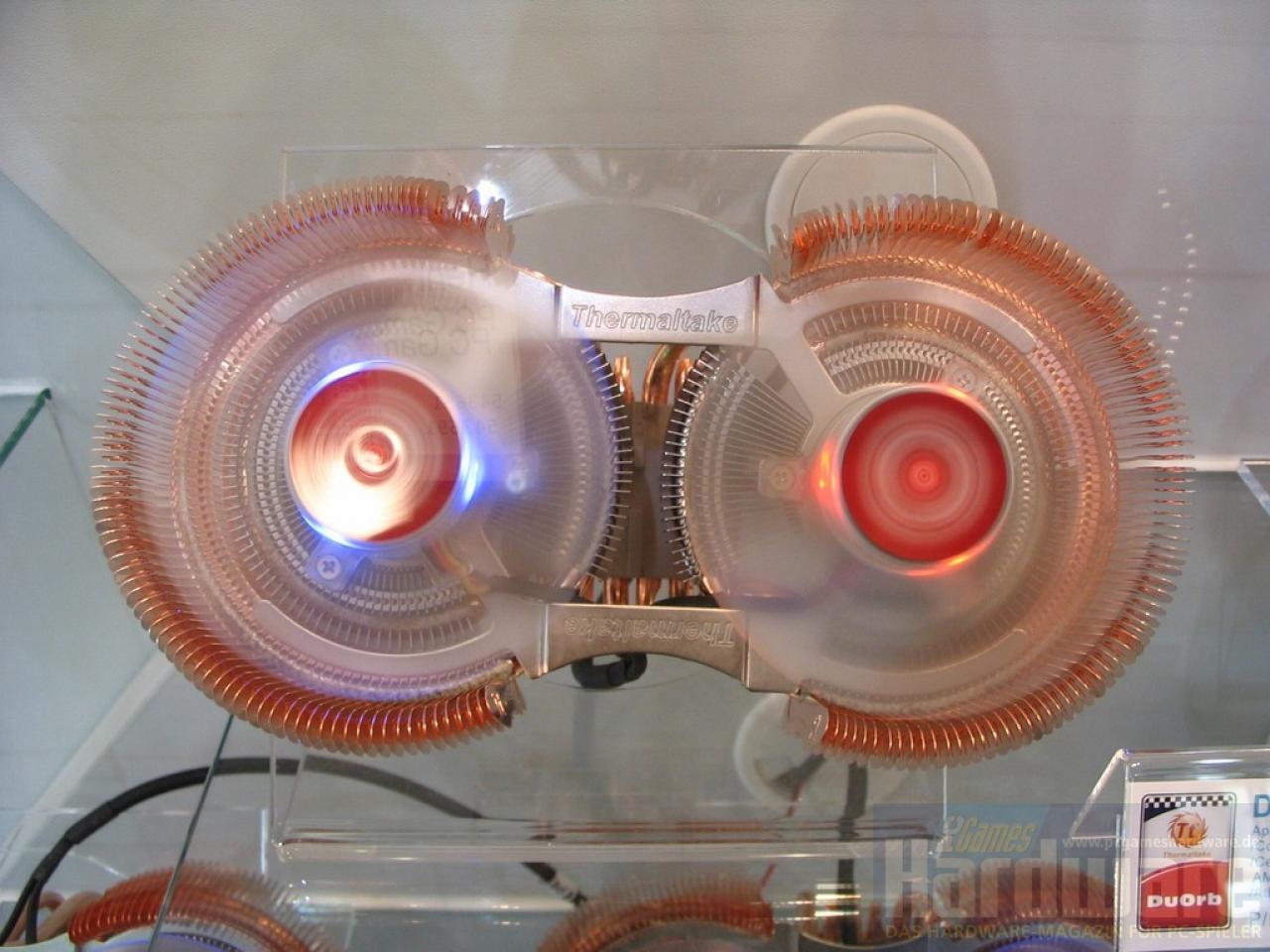 [06/03/2008] Thermaltake Duo Orb - interessanter Ansatz für CPUs und GPUs (Bild: PCGH)