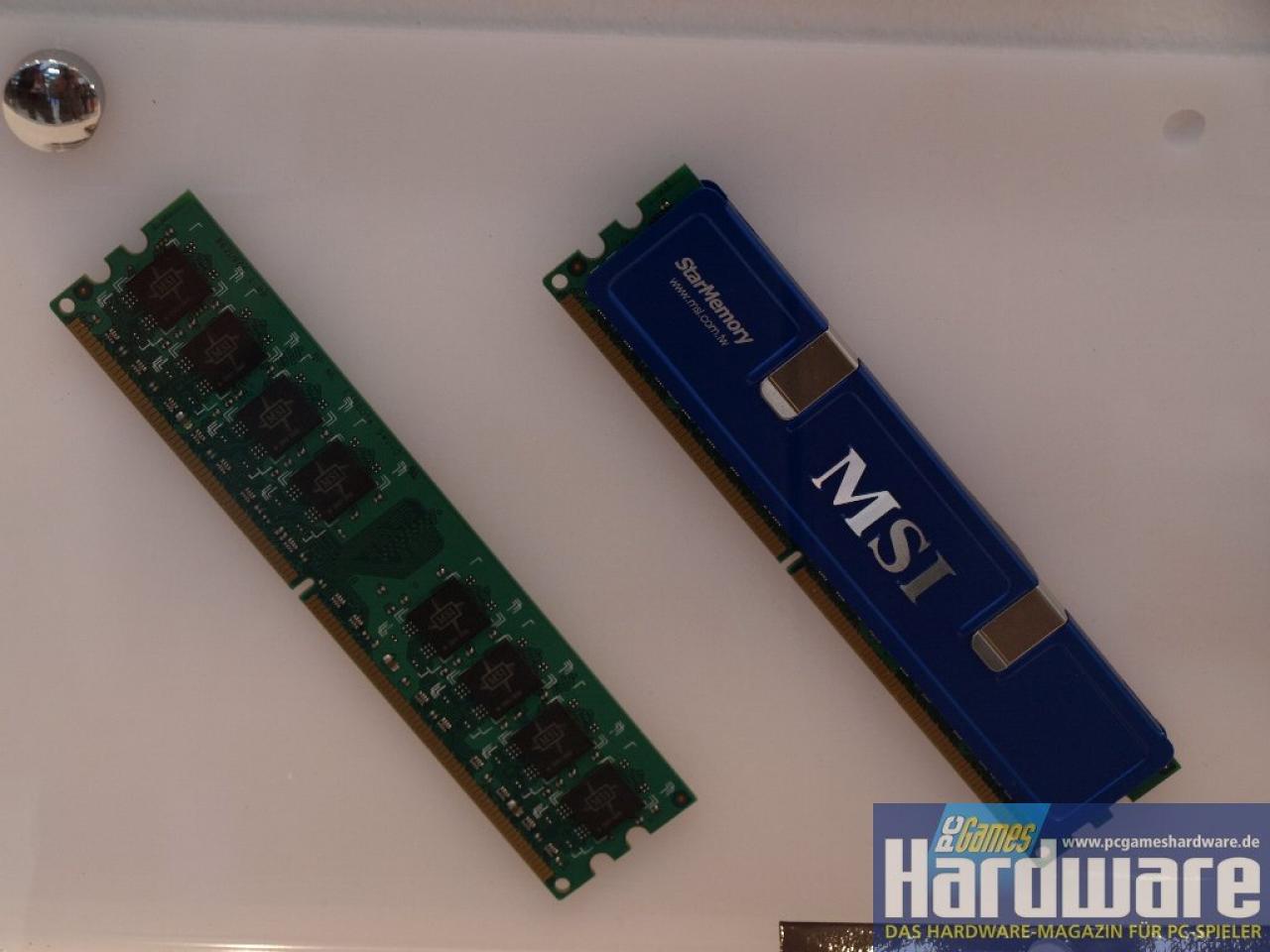 [05/03/2008] DDR2-Speicher von MSI (Bild: PCGH)