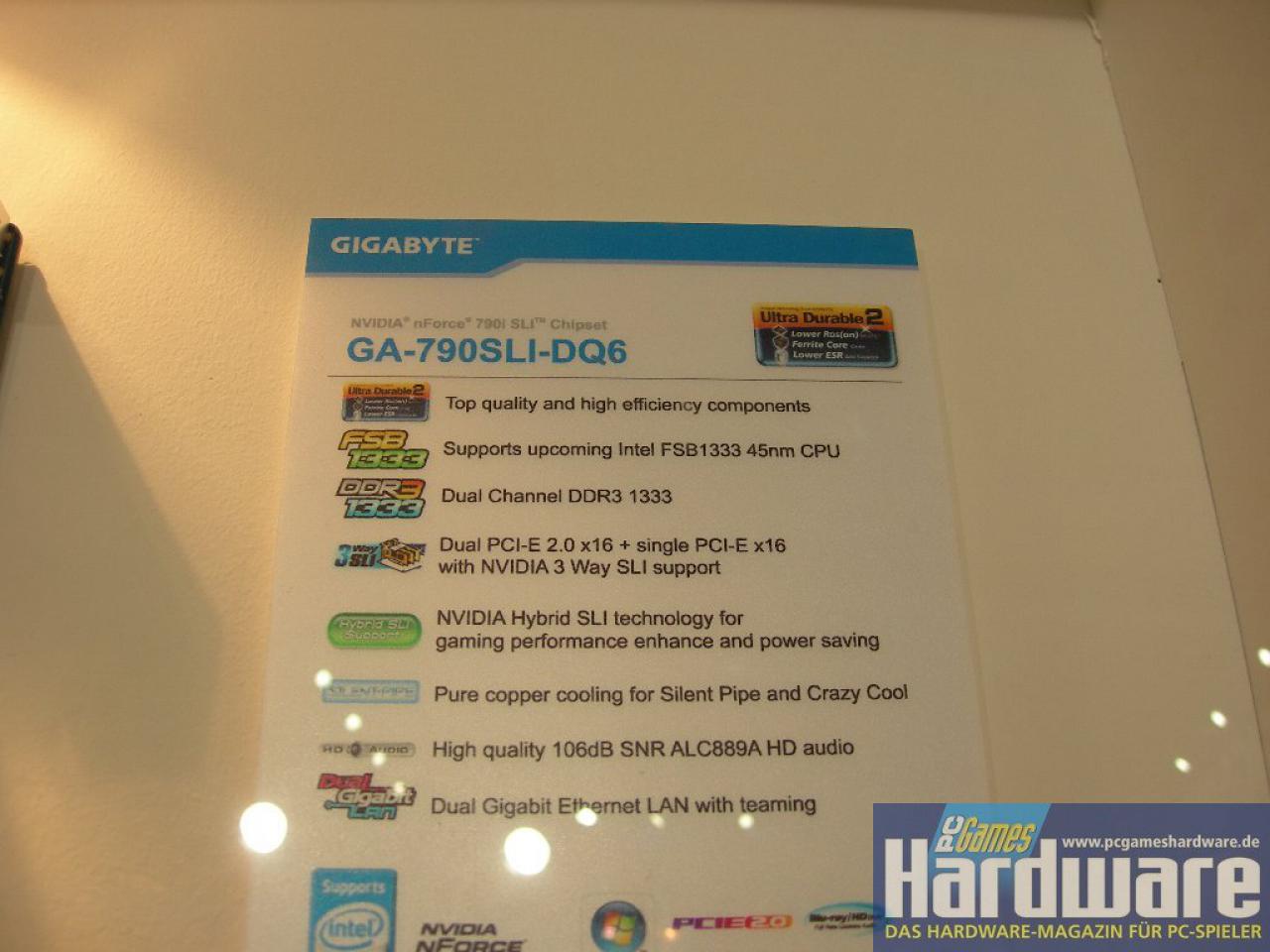 [03/03/2008] Nforce 790i SLI: Gigabyte (Bild: PCGH)