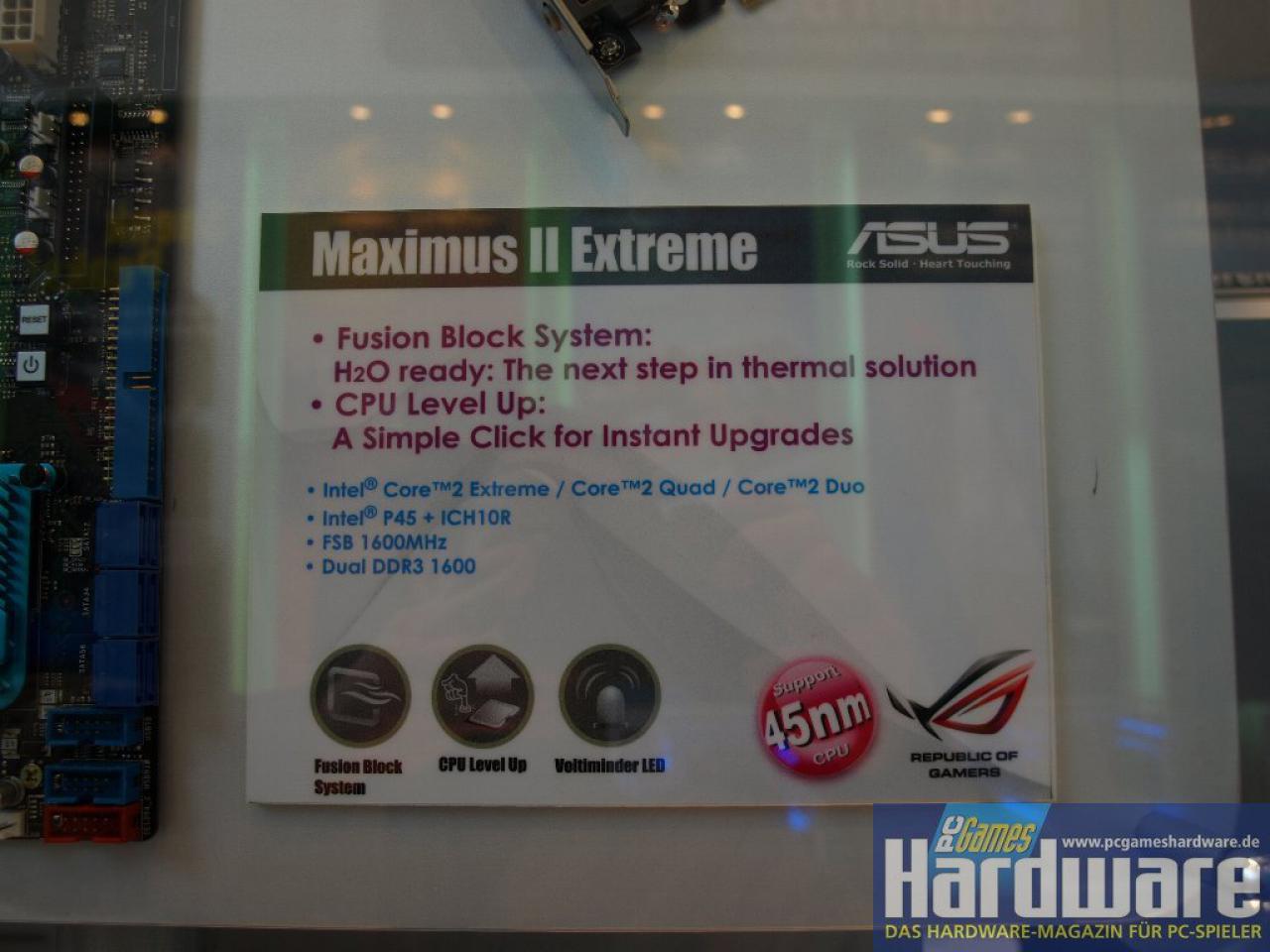 [03/03/2008] Asus Maximus 2 Extreme (Bild: PCGH)