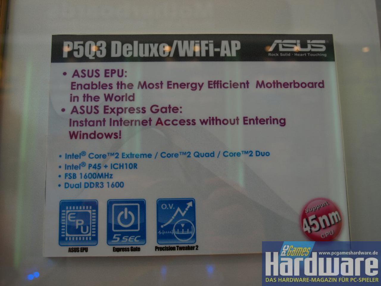 [03/03/2008] Asus P5Q Deluxe (Bild: PCGH)