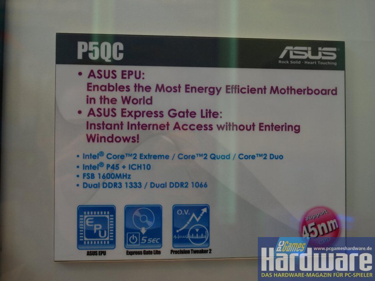 [03/03/2008] Asus P5QC (Bild: PCGH)