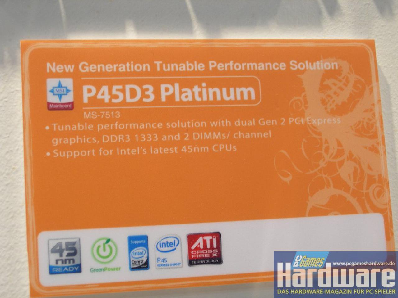 [03/03/2008] MSI P45D3 Platinum (Bild: PCGH)