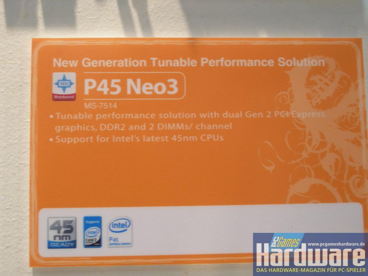 [03/03/2008] MSI P45 Neo3 (Bild: PCGH)