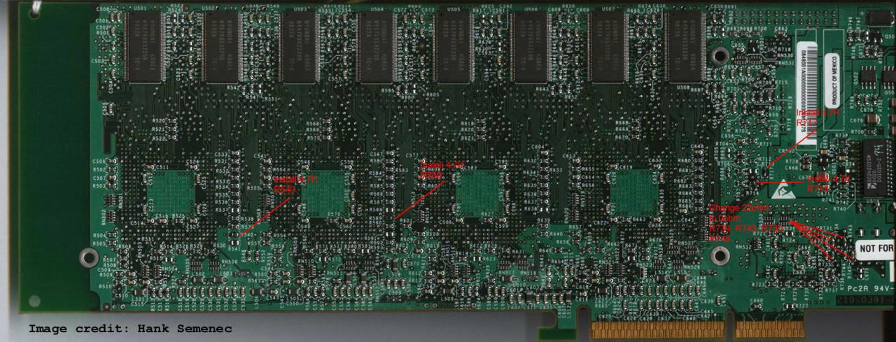 [23/03/2008] Das PCI Rework. V5-6000-Besitzer sollten es besser von Hank Semenec durchführen lassen.