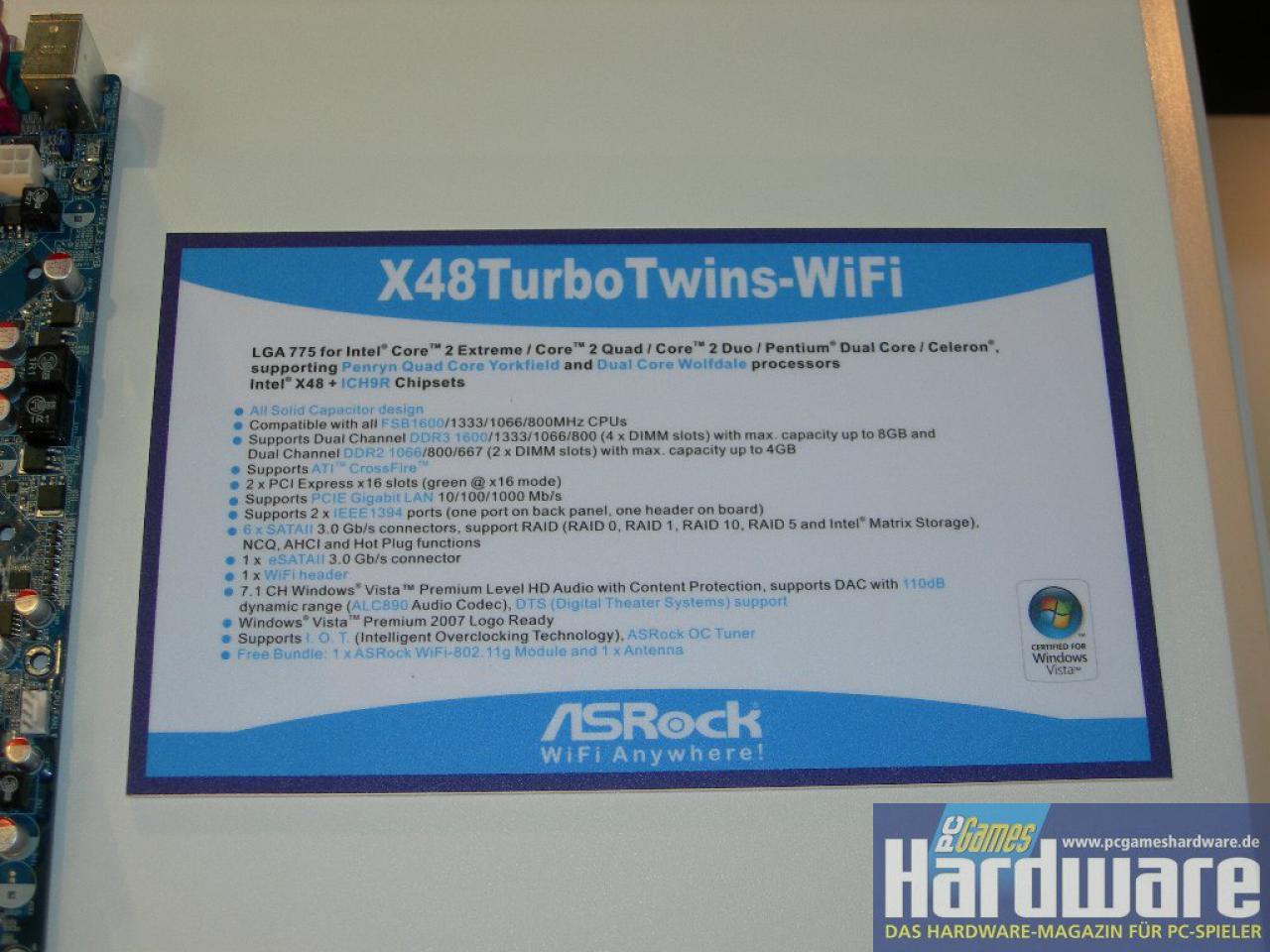 [03/03/2008] Asrock X48TurboTwins-Wifi (Bild: PCGH)