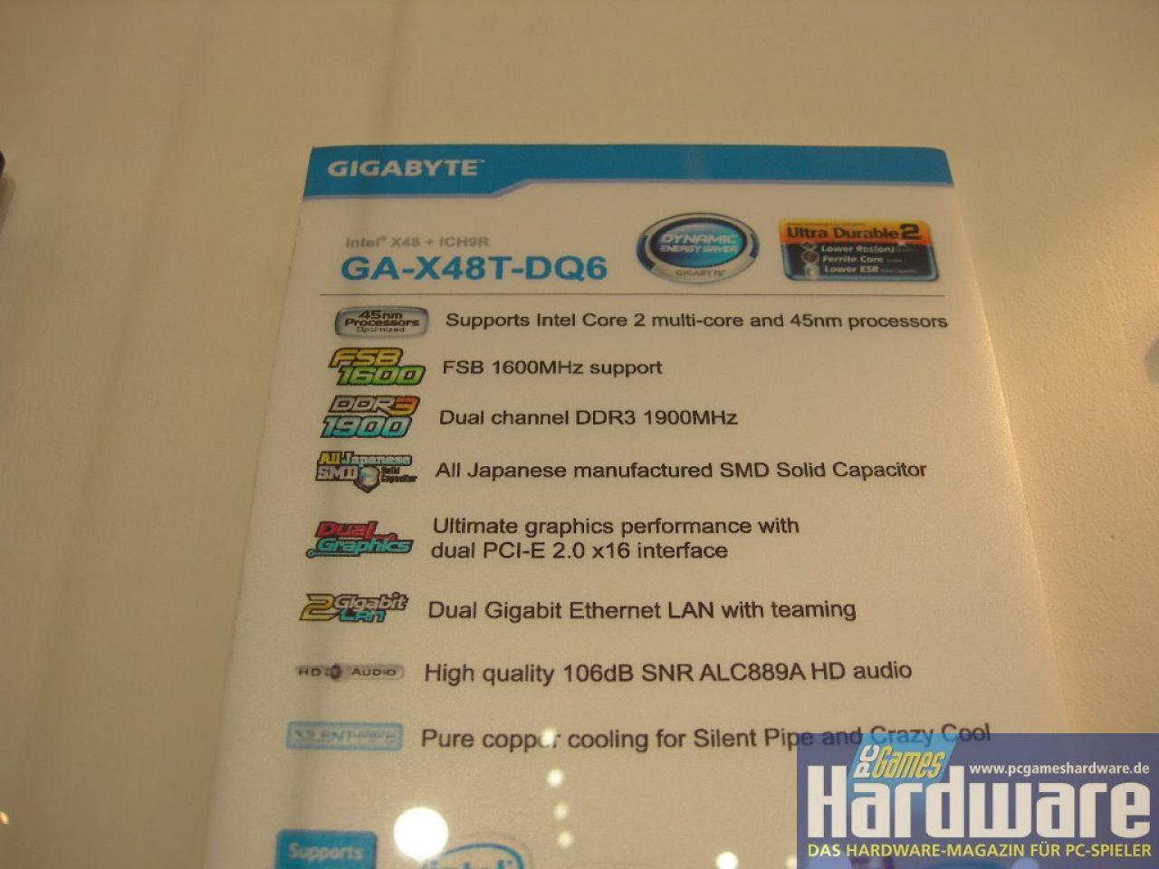 [03/03/2008] Gigabyte X48T-DQ6 (Bild: PCGH)