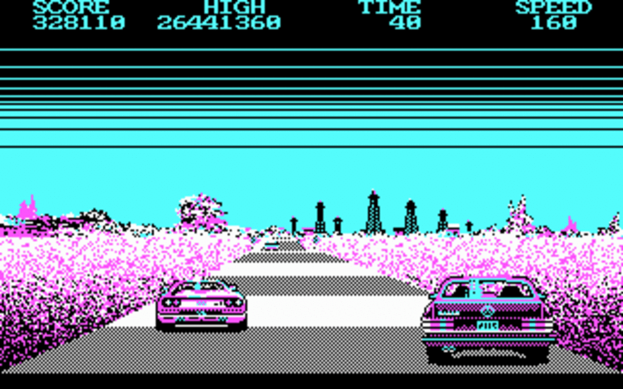 [26/04/2008] 1987: Crazy Cars (in CGA-Grafik)