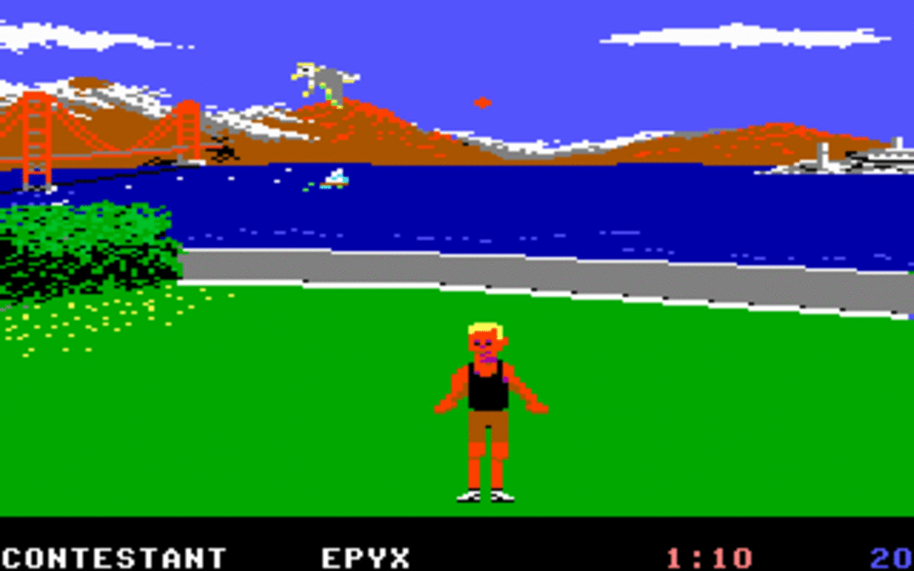 [28/04/2008] 1988: California Games (auch azurblau, aber immerhin ein paar statische Wolken)