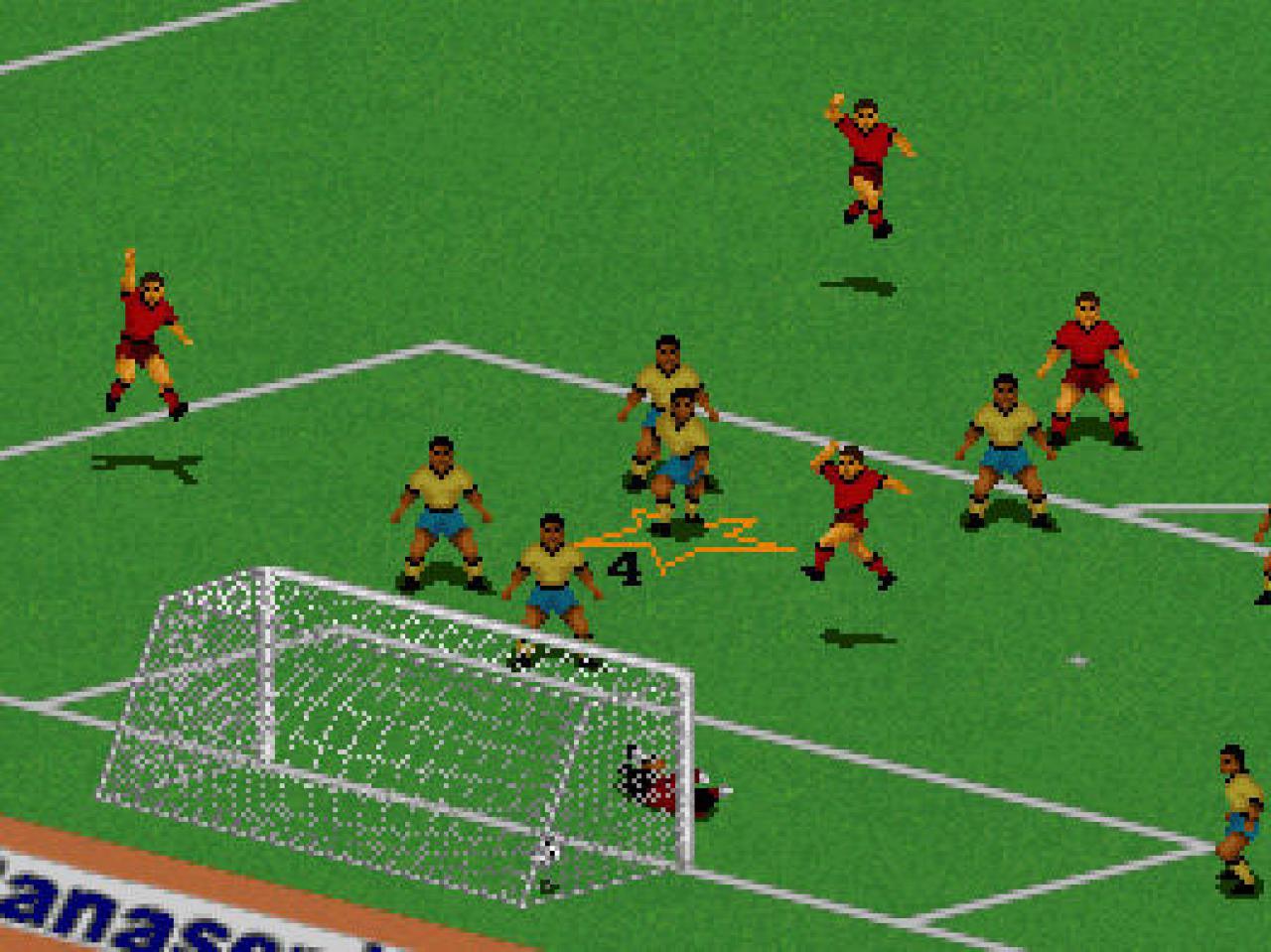 [22/04/2008] 1994: FIFA International Soccer (schwarze Pixel auf dem Rasen - da rast der Platzwart)
