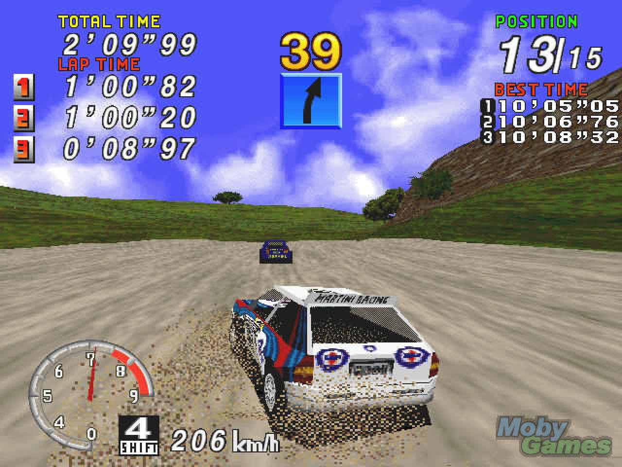 [26/04/2008] 1997: Sega Rally Championship (mit unvergessenem Fahrfeeling. Drifts ließen sich Millimetergenau durchführen)