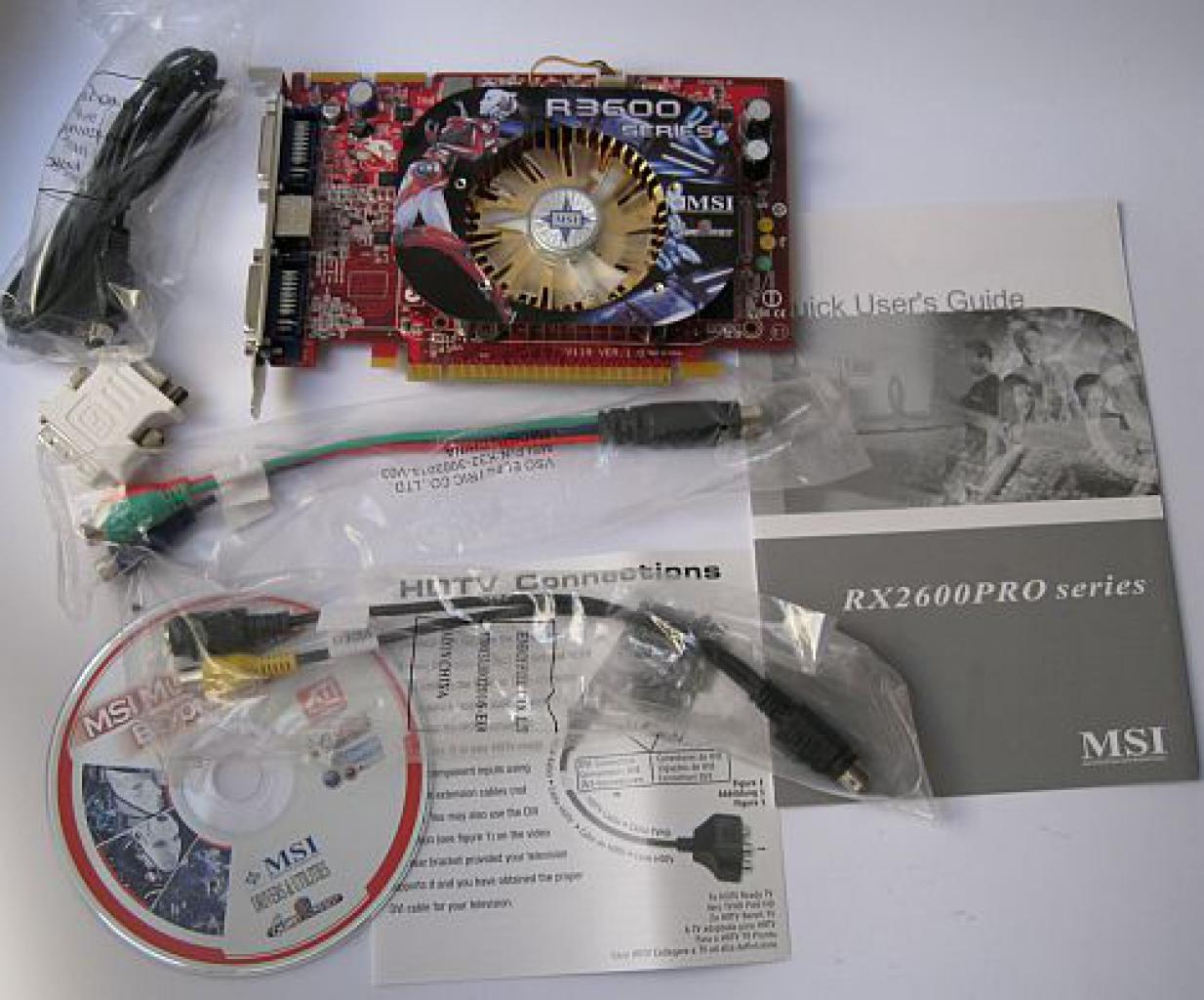 [22/04/2008] MSI R3650 T2D512: Das Zubehör (Bild: Fudzilla.com)