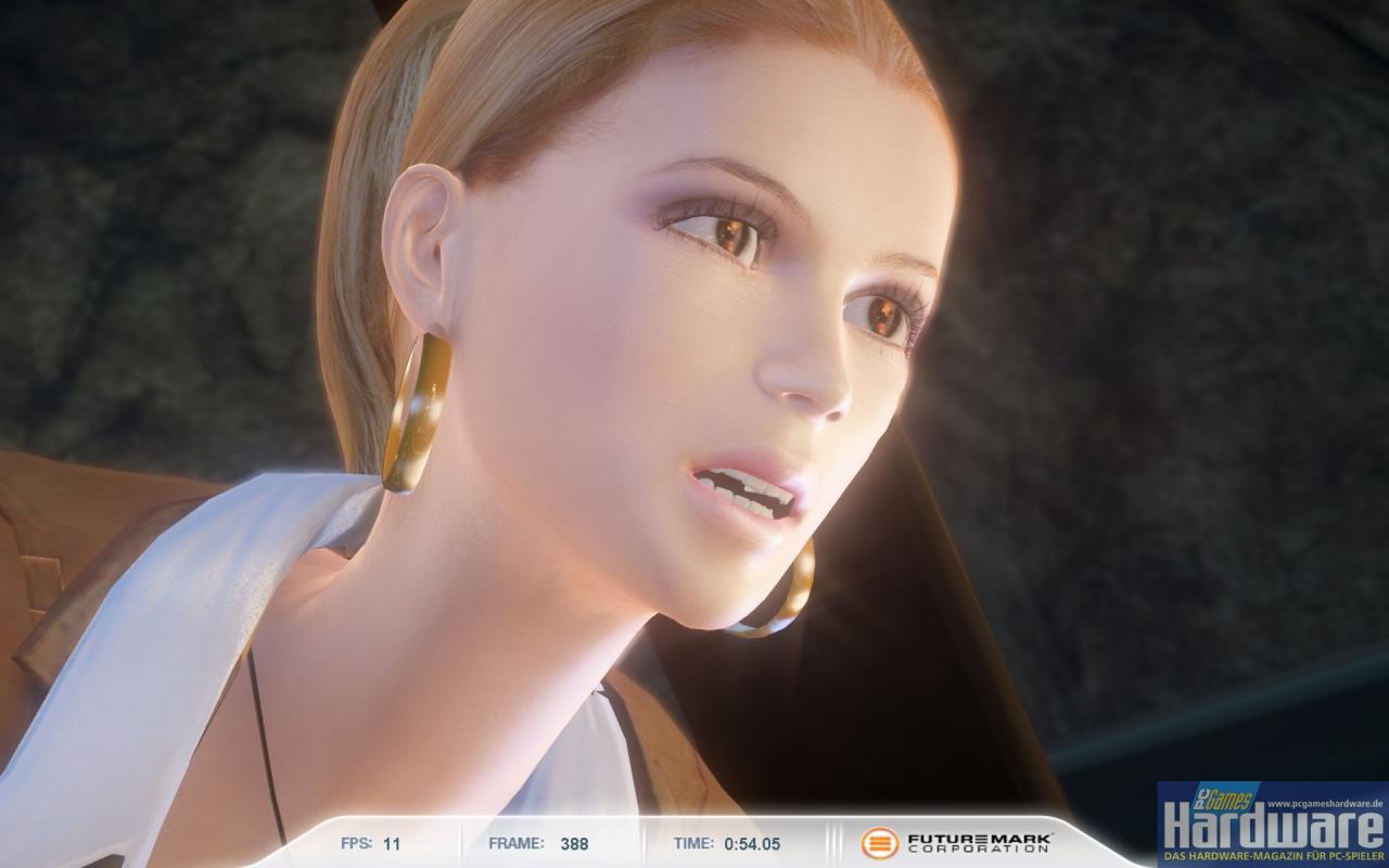 [28/04/2008] 3DMark Vantage: Die besten Bilder aus Game Test 1 (Jane Nash) mit maximaler Bildqualität (Extreme-Setting: 1.920x1.200, 4x Multi-Sampling, anisotropes Filtern, Texturen, Schatten, Parallax Occlusion Mapping und volumetrisches Rendern auf 