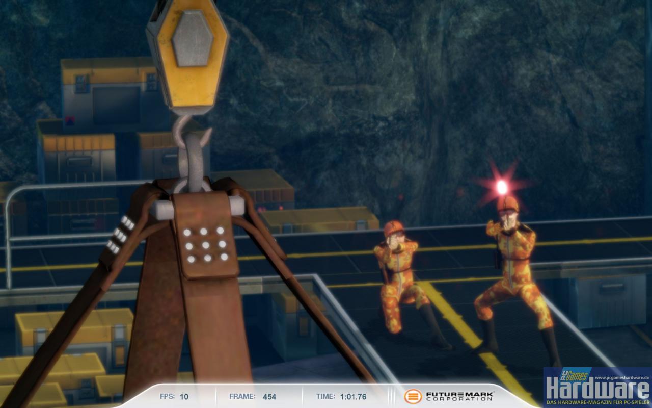 [28/04/2008] 3DMark Vantage: Die besten Bilder aus Game Test 1 (Jane Nash) mit maximaler Bildqualität (Extreme-Setting: 1.920x1.200, 4x Multi-Sampling, anisotropes Filtern, Texturen, Schatten, Parallax Occlusion Mapping und volumetrisches Rendern auf 