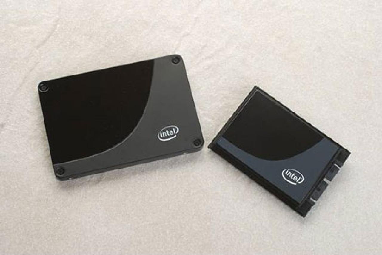 [04/04/2008] Intel SSD: Prototyp der 2,5-Zoll und des 1,8-Zoll-Modells.
