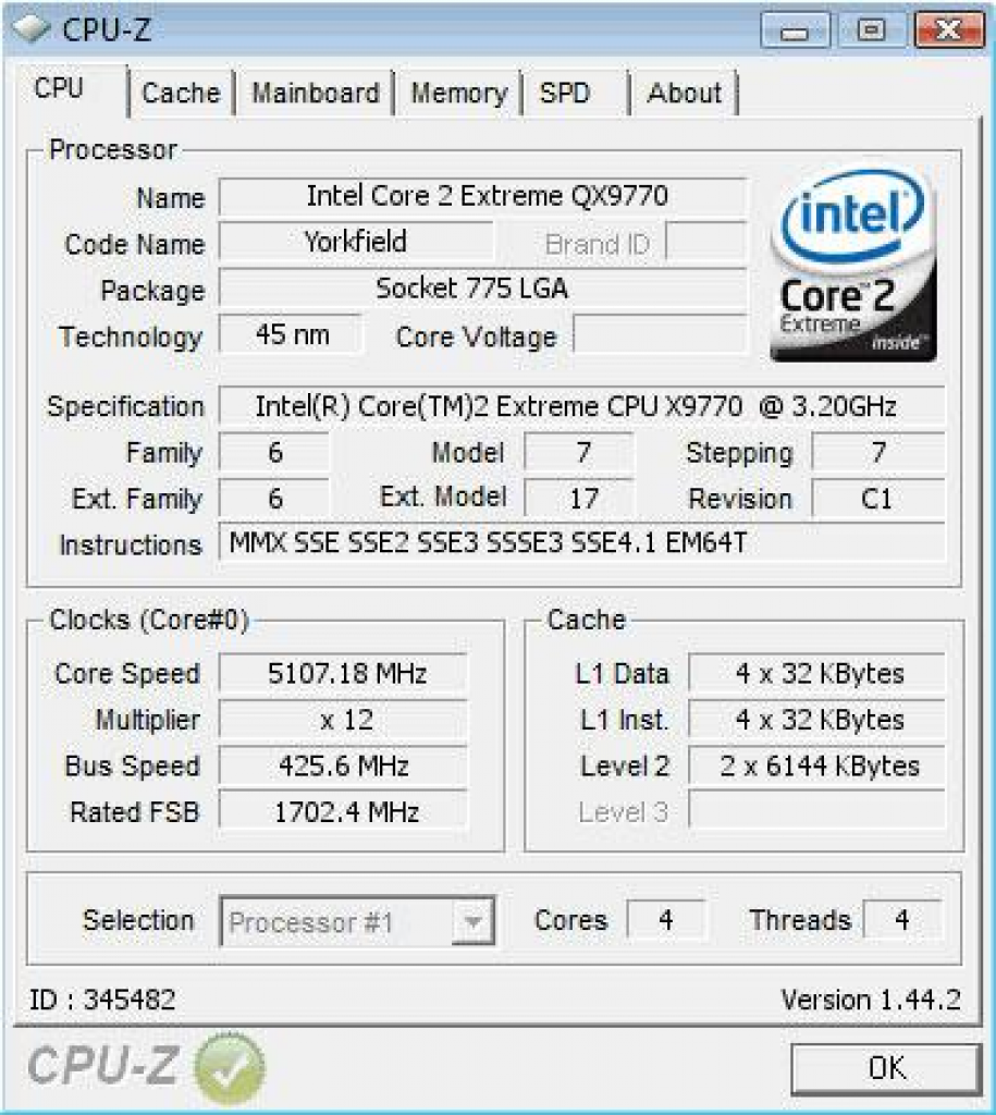 [15/04/2008] Core 2 Extreme QX9770: C1-Stepping bleibt kühler (Bild: x86-secret.com)
