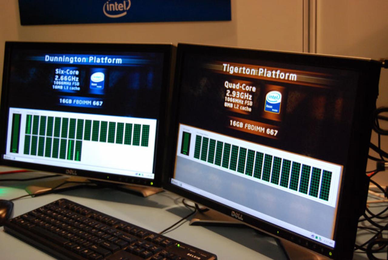 [01/04/2008] Intel Dunnington/Tigerton - Bild: tbreak.com