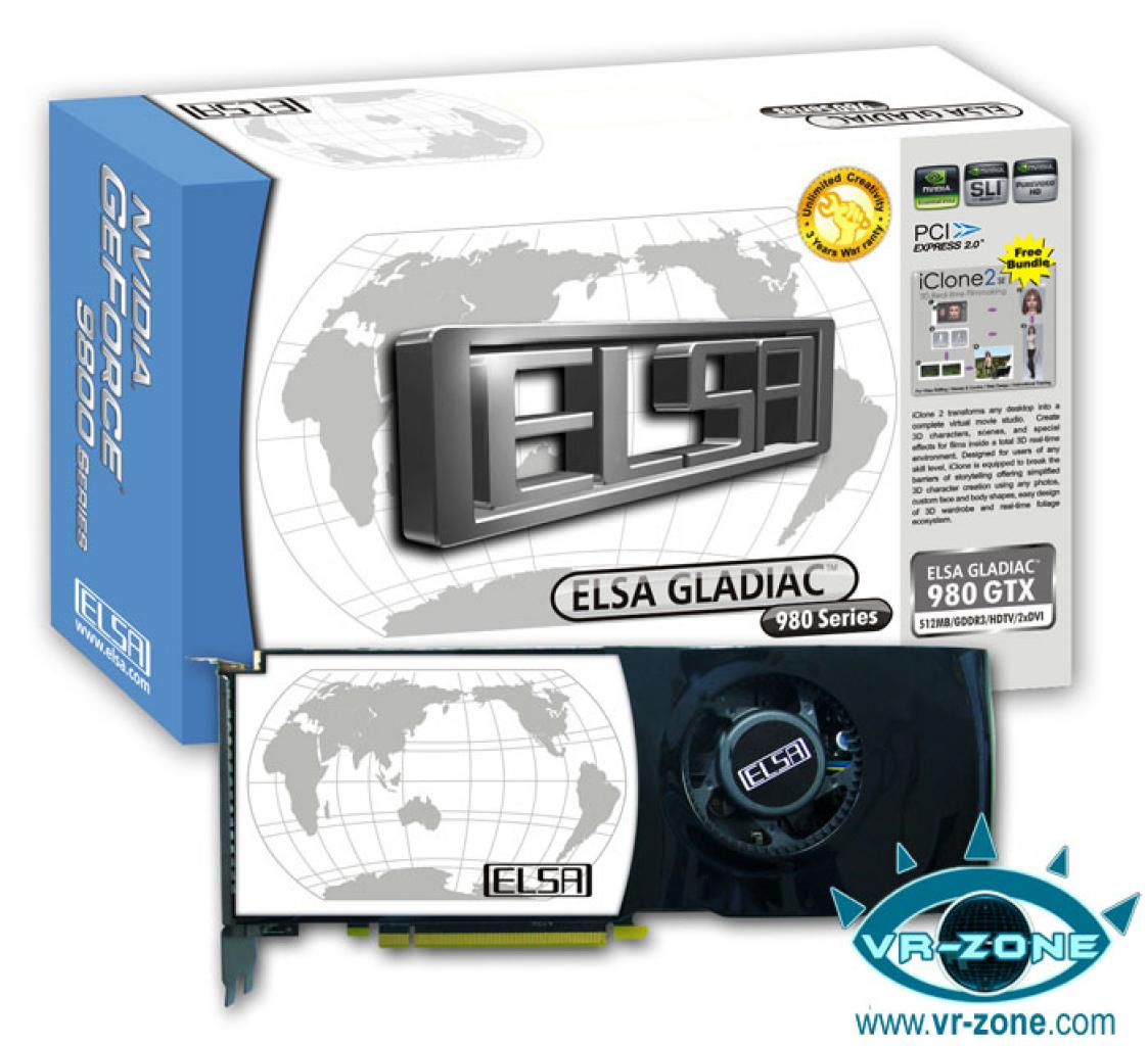 [02/04/2008] Elsa Gladiac 980 GTX (Bild: VR-Zone.com)