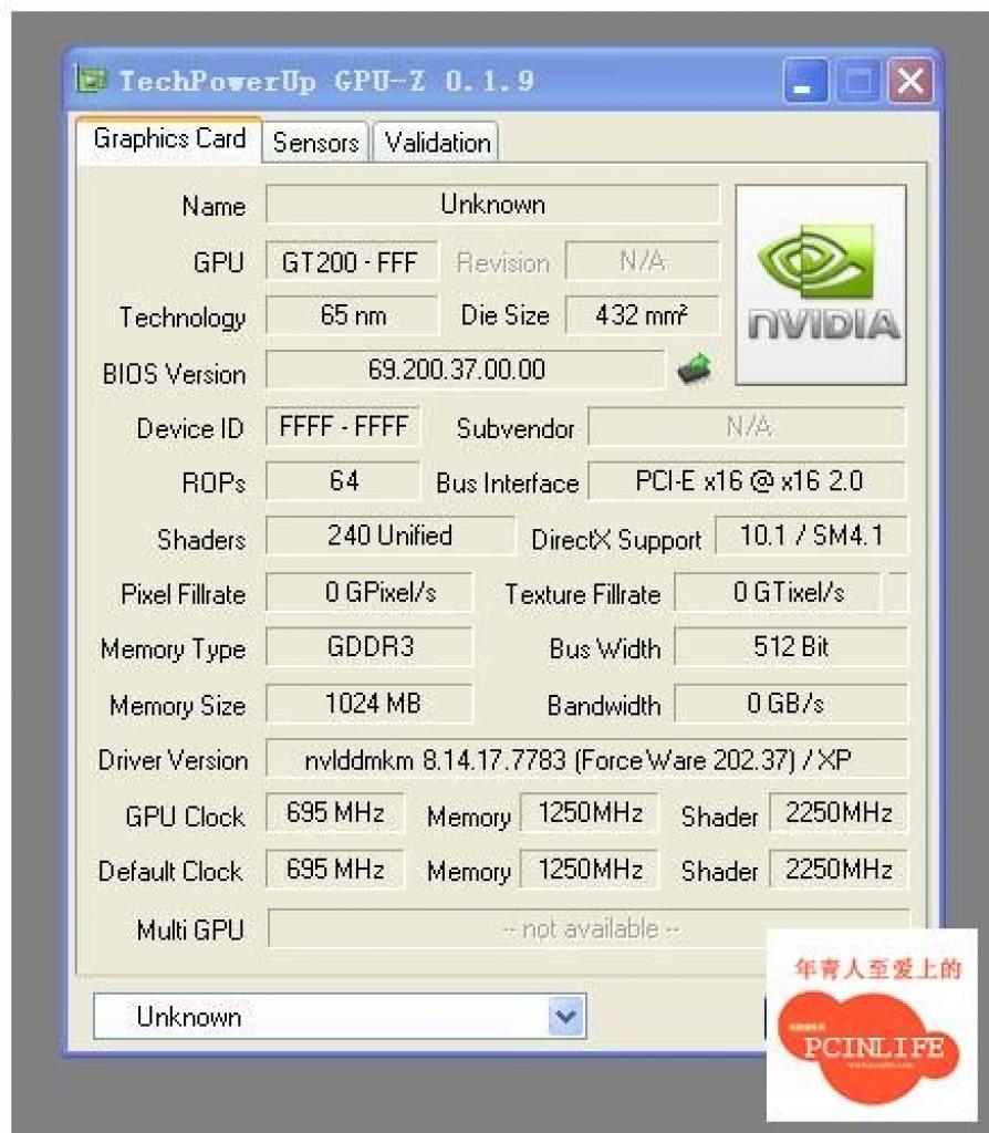 [28/04/2008] Der Screenshot der GT200-Spezifikationen wird heiß diskutiert.