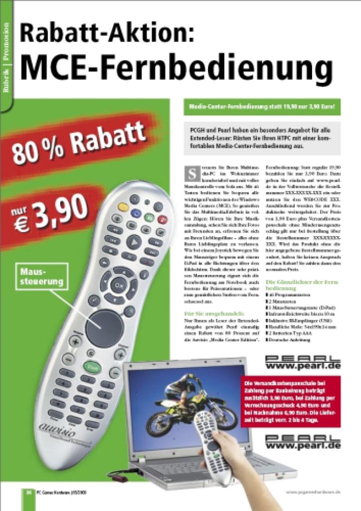 [04/04/2008] MCE-Fernbedienung zum Schnäppchenpreis (Bild: PCGH)