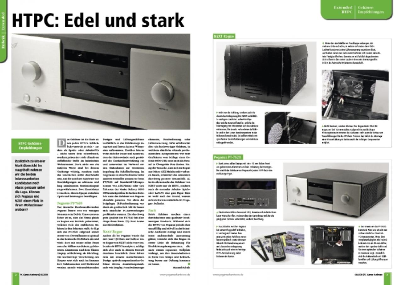 [04/04/2008] Zwei empfehlenswerte HTPC-Gehäuse (Bild: PCGH)