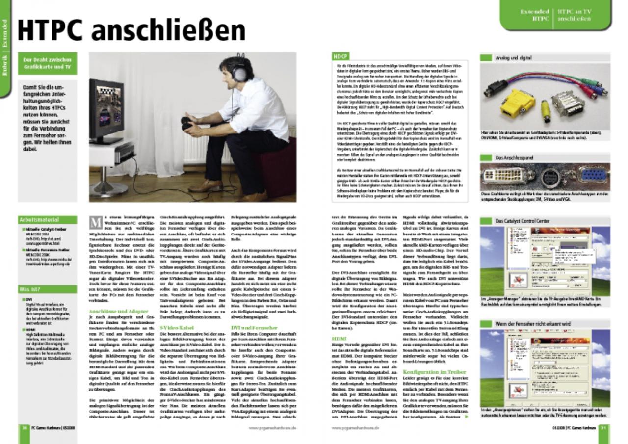 [04/04/2008] PC mit TV verbinden (Bild: PCGH)