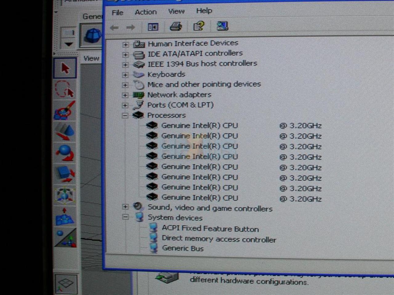 [03/04/2008] Demo-PC mit Nehalem-CPU: Vier native Cores mit 8 Threads dank HT (Bild: TechPowerUp)