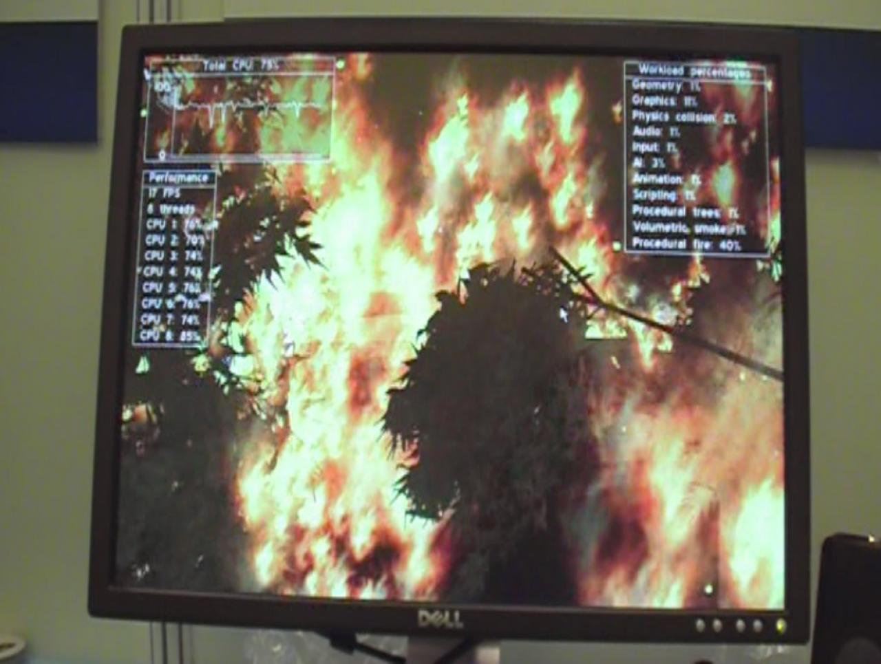 [02/04/2008] Nehalem: Smoke Demo nutzt acht Threads - Bild: PCGH