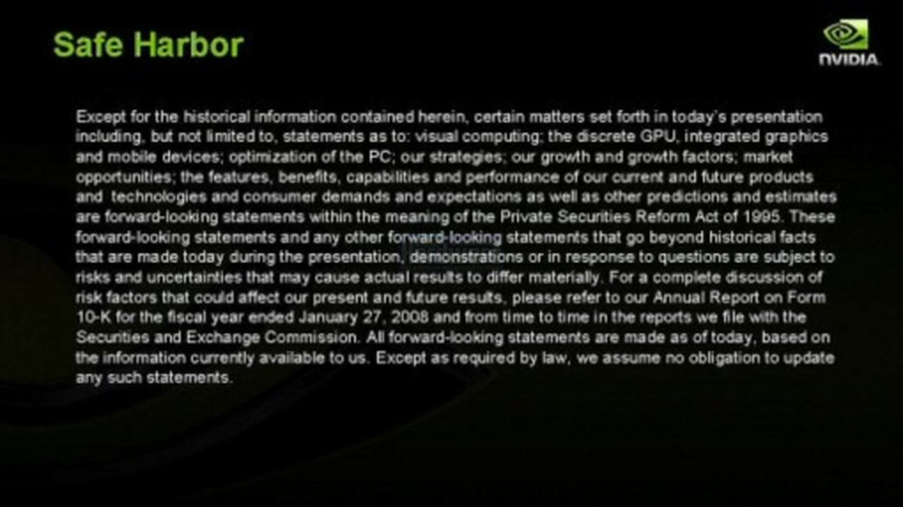 [15/04/2008] Präsentation vom Nvidia Financial Analyst Day 2008 (Bild: Nvidia, Screenshot und Upscaling: PCGH)