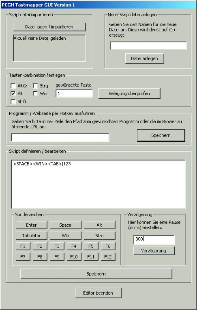 [28/04/2008] Die neue grafische Benutzeroberfläche macht das Skripten besonders einfach. (Bild: PCGH)