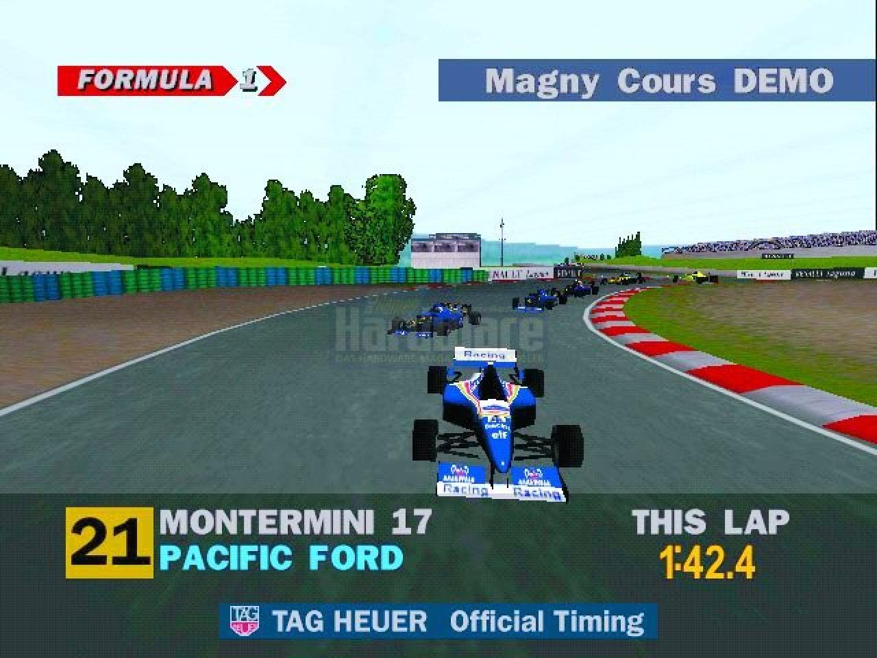 [23/04/2008] 3dfx - Psygnosis’ Formula 1 (1997) verlangte als erstes PC-Spiel zwingend nach 3D-Hardwarebeschleunigung. Flüssig lief das Spiel dabei nur mit 3dfx-Karten. 