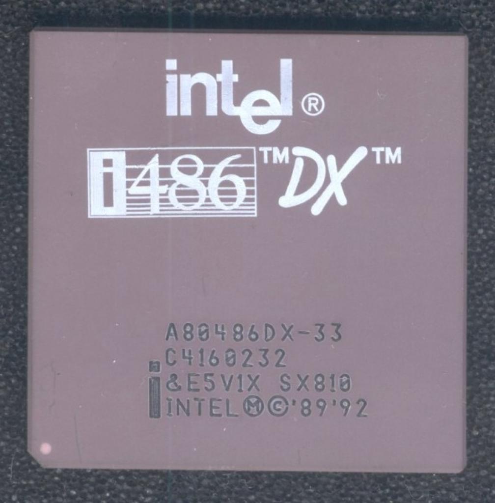 [09/04/2008] Der Intel 486 DX, hier mit 33 MHz
