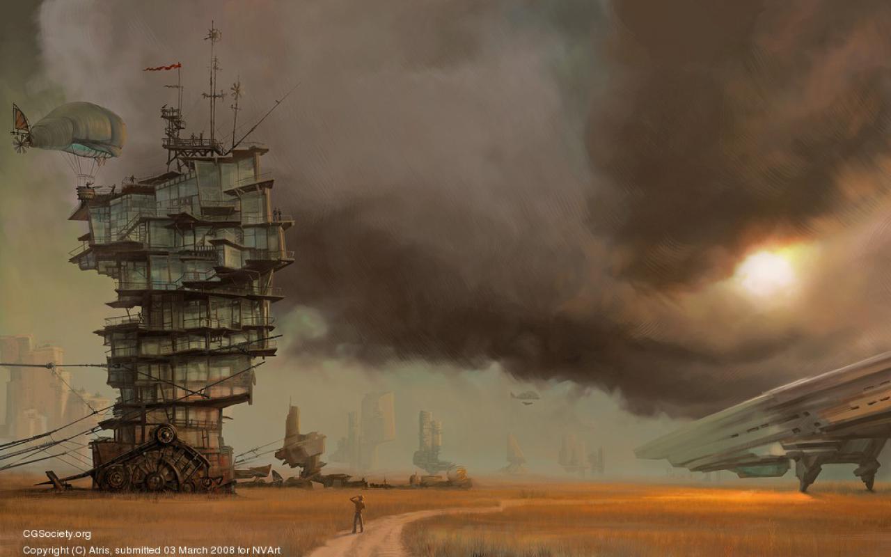 [25/04/2008] Wandering City von Sergey Skachkov (Bild: cgsociety.org)