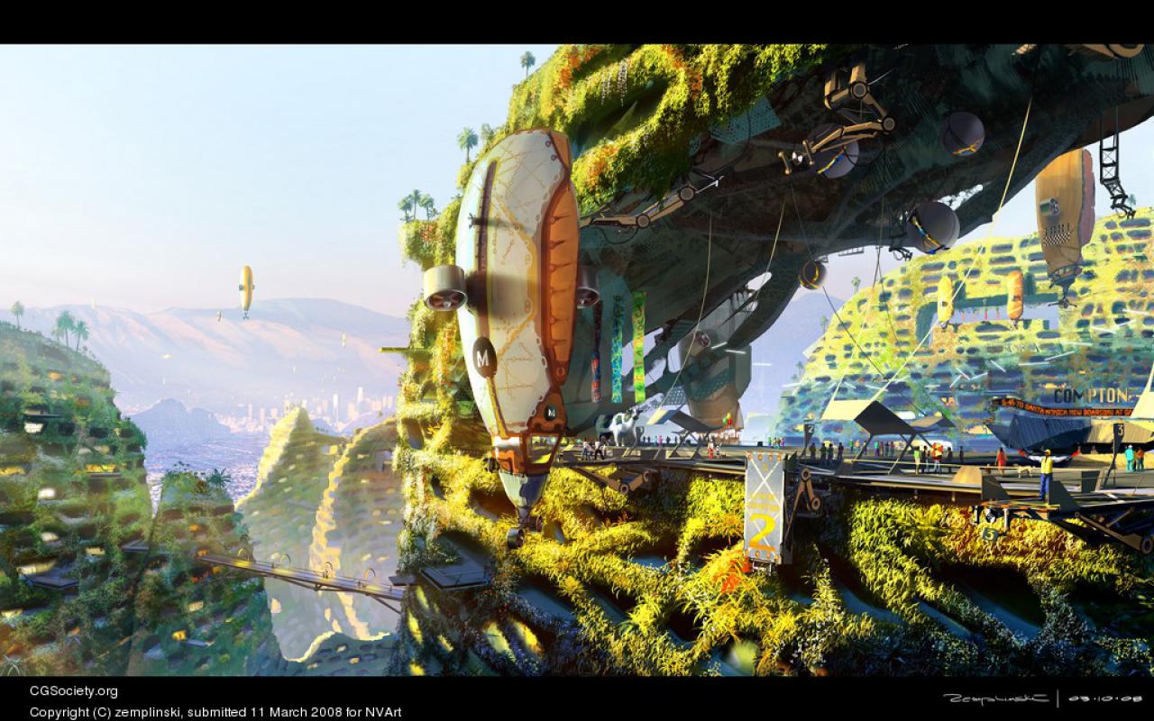 [25/04/2008] 5:45 to Santa Monica – now boarding von Aleksander Novak-Zemplinski (Bild: cgsociety.org)