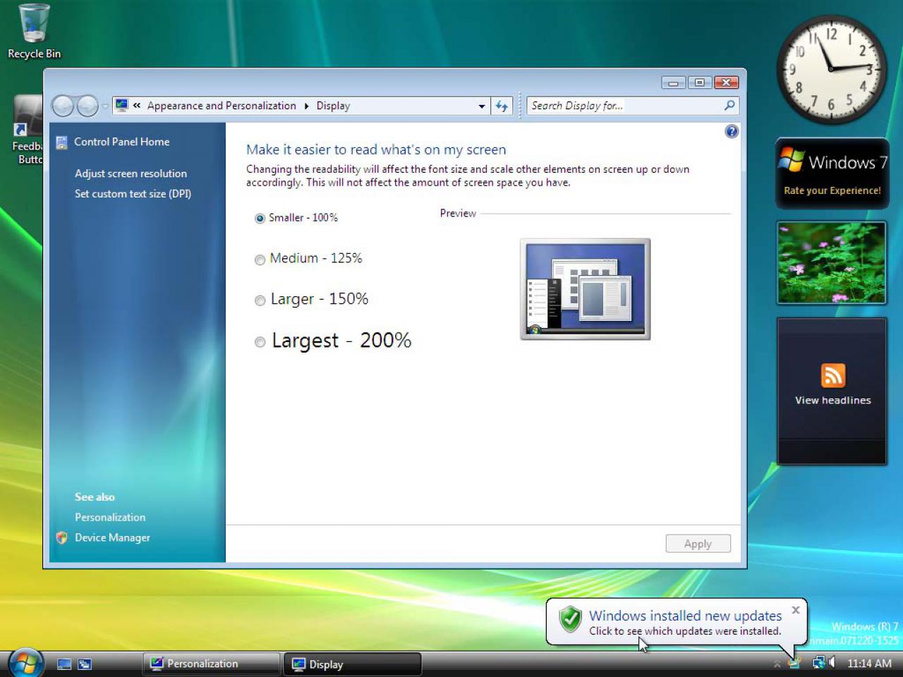 [06/04/2008] Windows 7 Build 6519 (Bild: winsupersite.com)