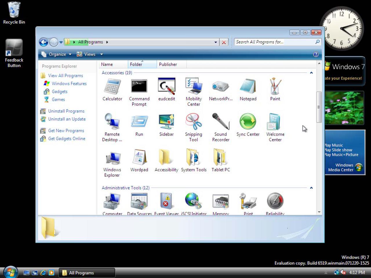 [06/04/2008] Windows 7 Build 6519 (Bild: winsupersite.com)