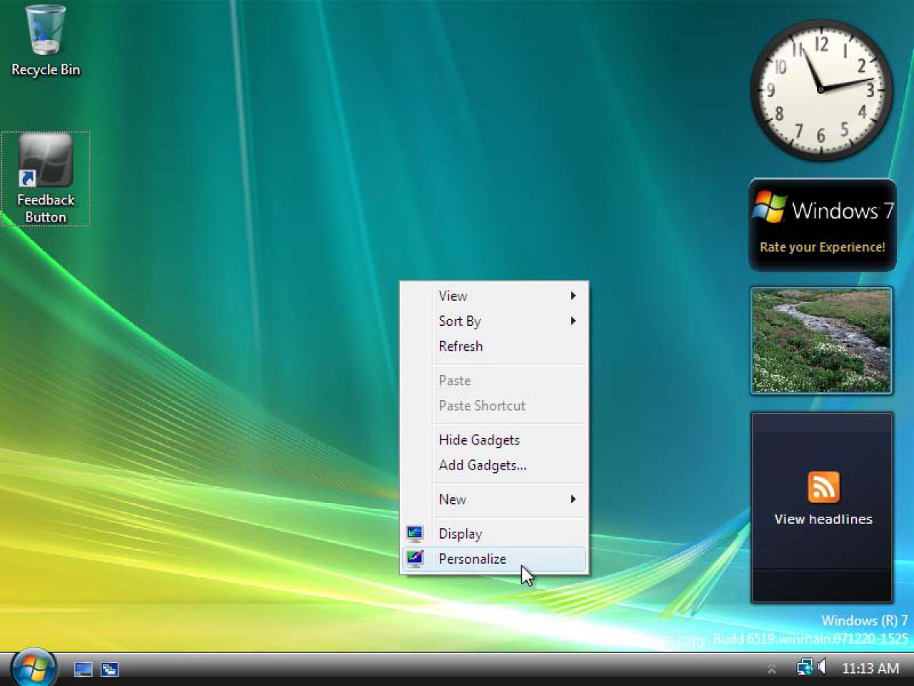 [06/04/2008] Windows 7 Build 6519 (Bild: winsupersite.com)