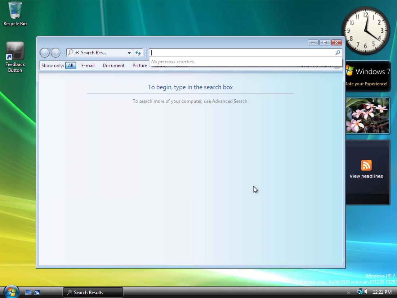[06/04/2008] Windows 7 Build 6519 (Bild: winsupersite.com)