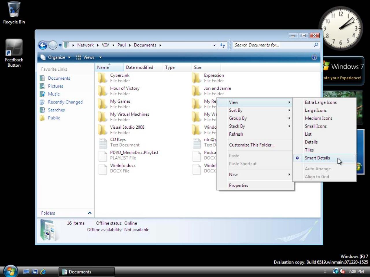 [06/04/2008] Windows 7 Build 6519 (Bild: winsupersite.com)