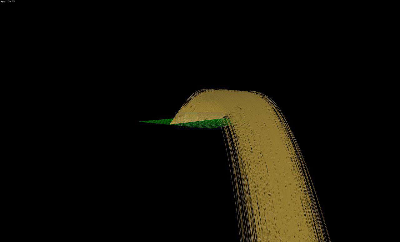 [19/05/2008] Techdemo-Galerie:: Hair, Vertex-Shader-Demo zur Geforce 3 (2001)