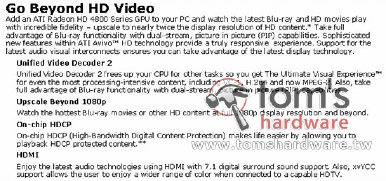 [26/05/2008] AMD Radeon HD 4800 Key Features: Diese Bilder fielen den Kollegen von tomshardware.tw in die Hände.