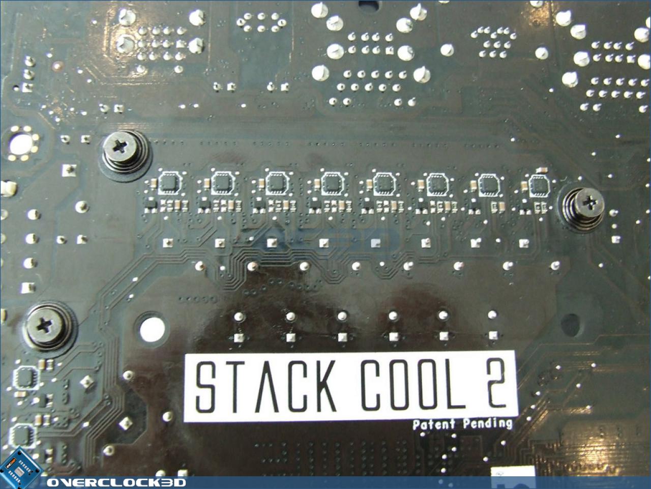 [19/05/2008] Asus Maximus II Formula: Die gesamte Kühlkpnstruktion wird mit dem Mainboard verschraubt, die Module können separat entdernt werden (Bild: overclock3d.net)