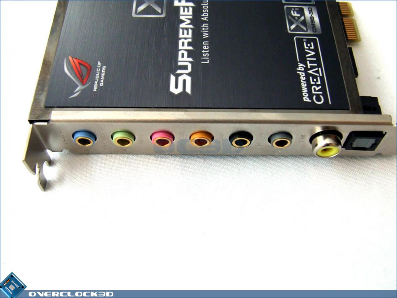 [19/05/2008] Asus Maximus II Formula: Die im Lieferumfang enthaltene Soundkarte besitzt einen X-Fi-Chip und unterstützt EAX bis zur Version 4.0 (Bild: overclock3d.net)