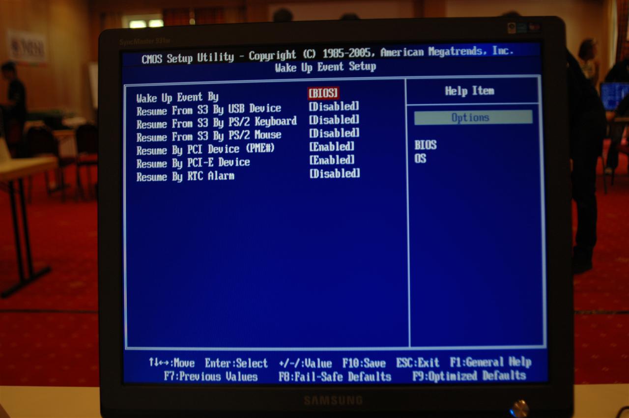 [13/05/2008] BIOS des MSI P45D3 Platinum (Bild: PCGH)
