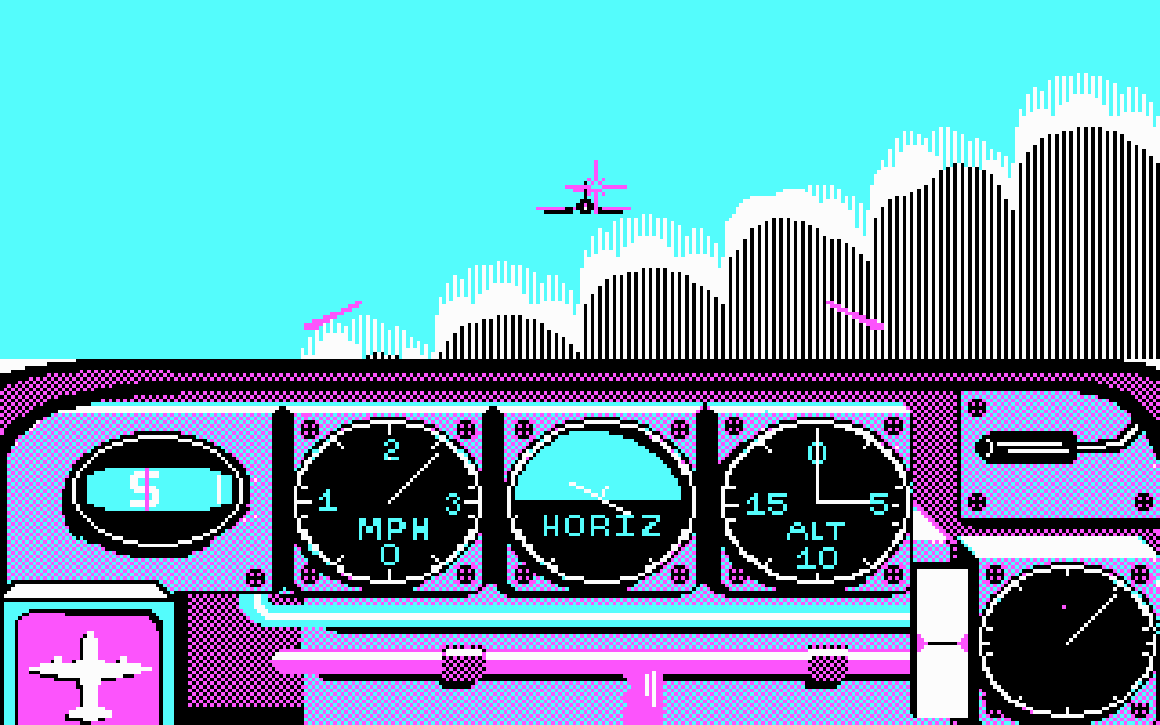 [04/05/2008] 1987: Ace of Aces (Immer noch CGA, aber man darf ins Cockpit.)