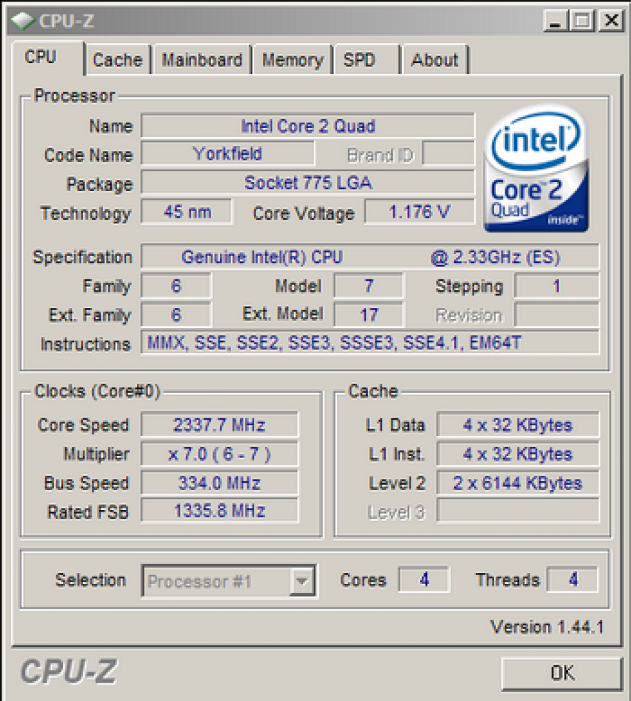 [14/05/2008] C2Q Q9100: 2,33 GHz und FSB 1333 und 2x 6 MiByte L2-Cache (Bild: Xtreview)