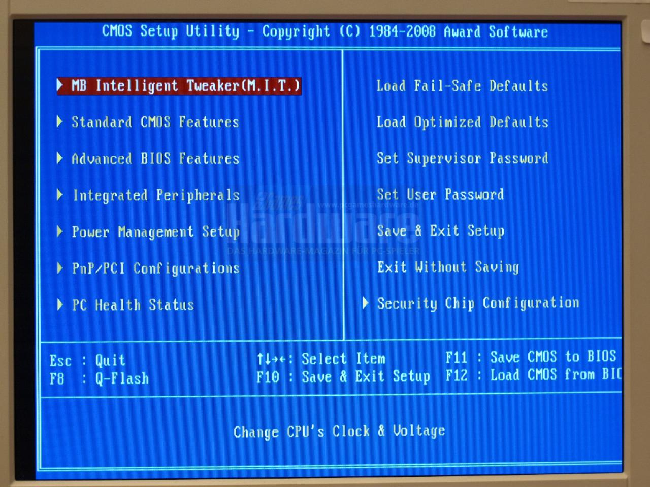 [09/05/2008] Viele neue Funktionen: das BIOS vom EP45-DQ6 (Bild: PCGH)