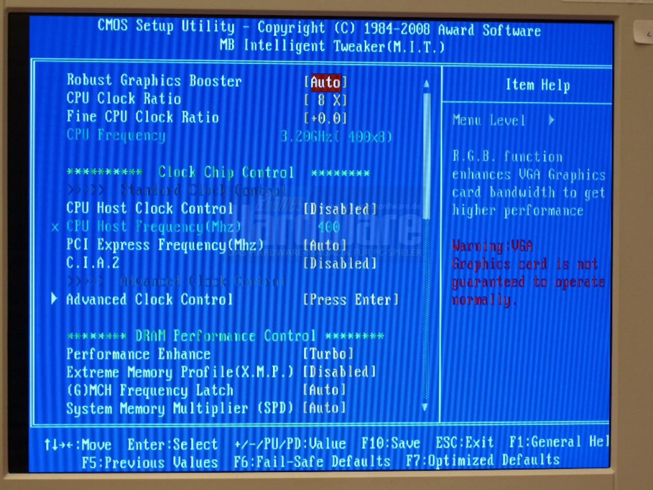 [09/05/2008] Viele neue Funktionen: das BIOS vom EP45-DQ6 (Bild: PCGH)